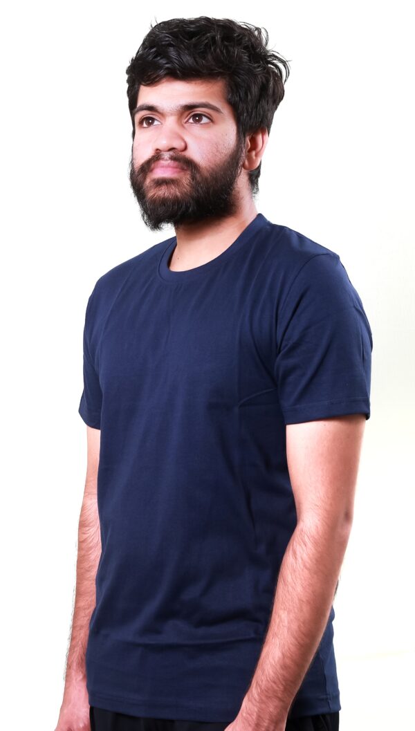 Navy Blue Plain T-Shirt