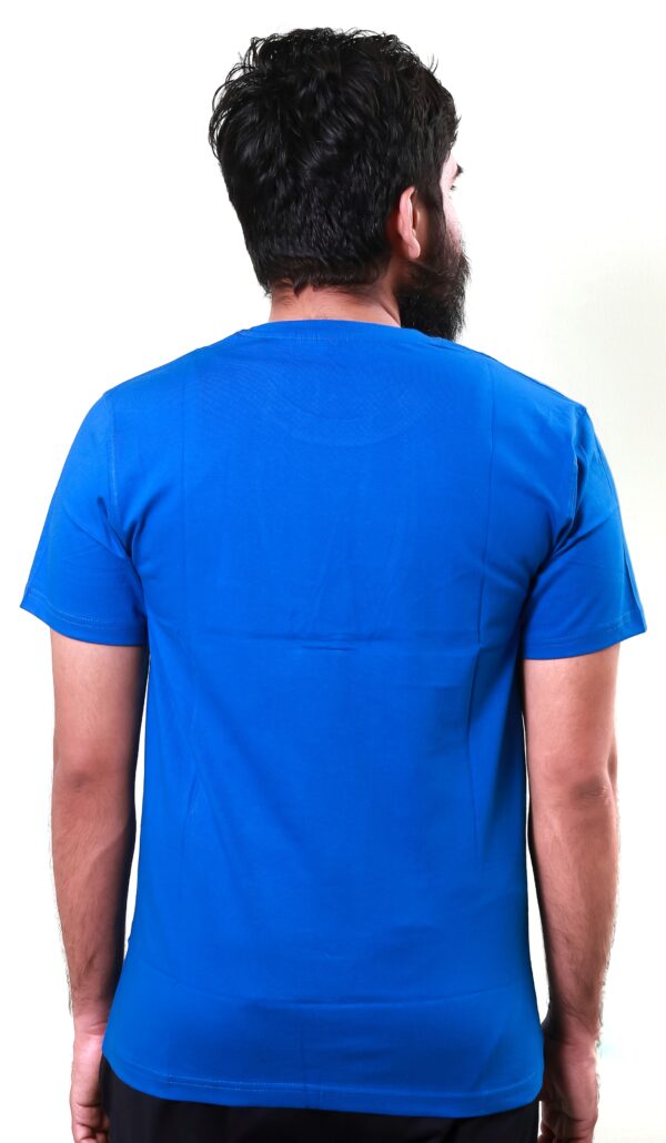 Royal Blue Plain T-shirt - Image 4
