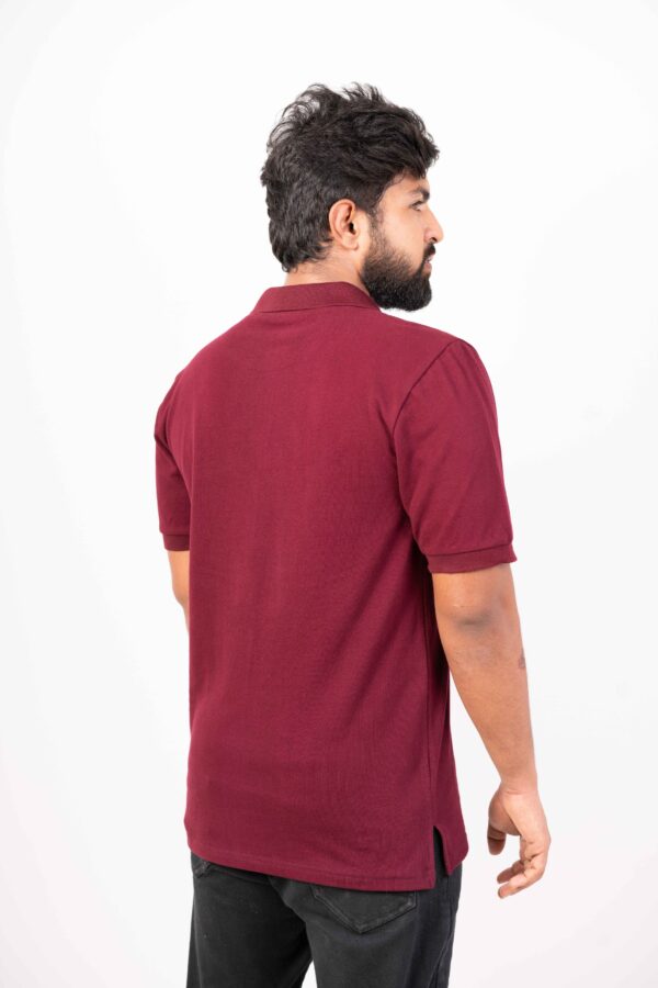 SOUTHERNHUB Polo Self Design T-Shirt - Brown - Image 7