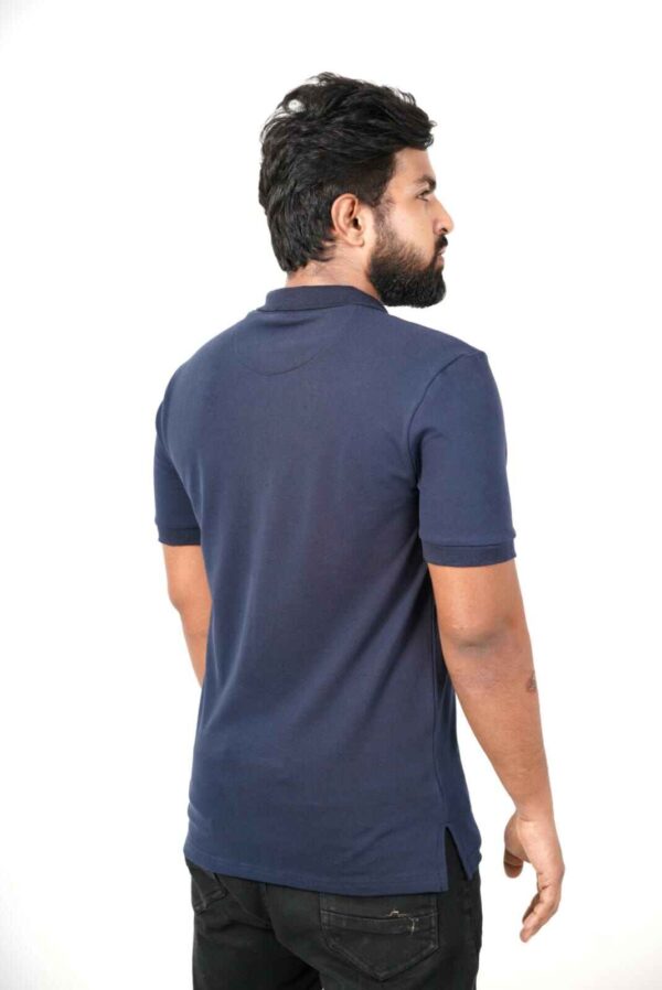 SOUTHERNHUB Polo Self Design T-Shirt - Royal Blue - Image 7
